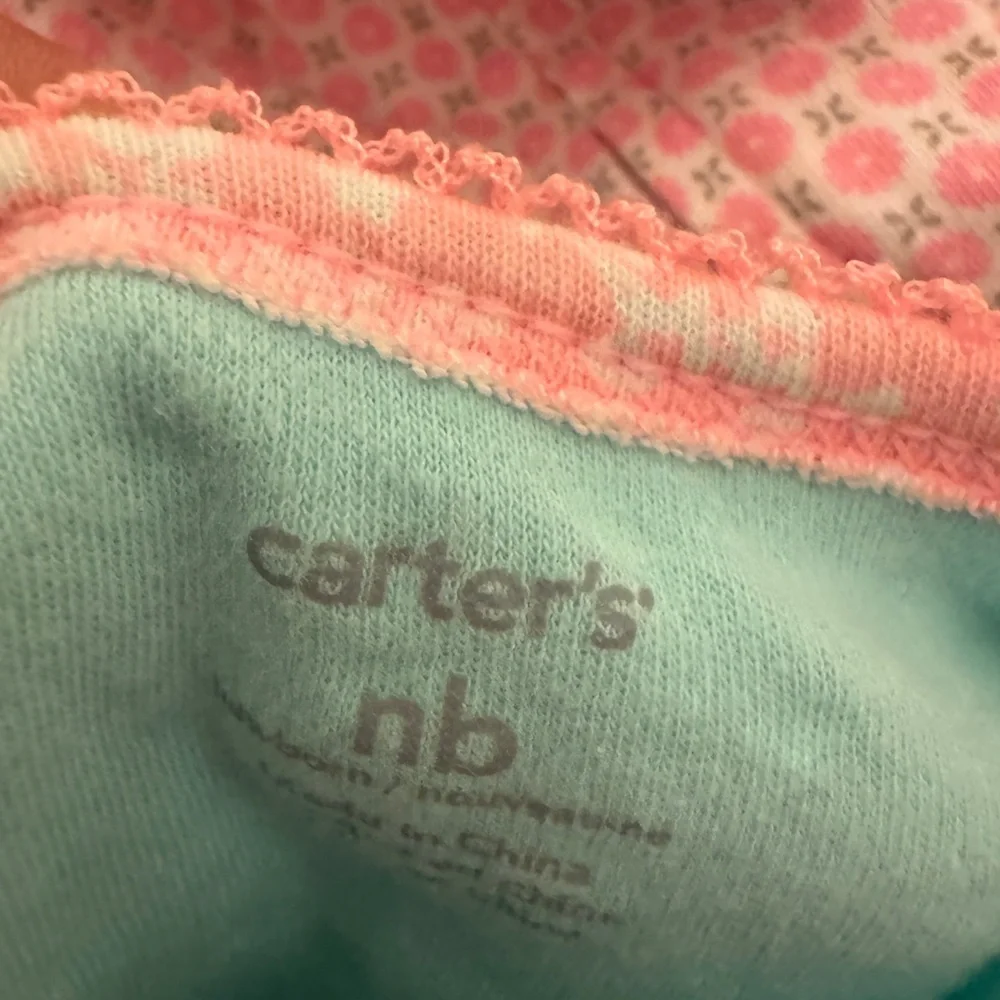 Carter's Pink and Blue Footies One Pieces